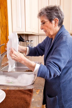 Fiery Grandma Cleans House Before Leaving on Vacation